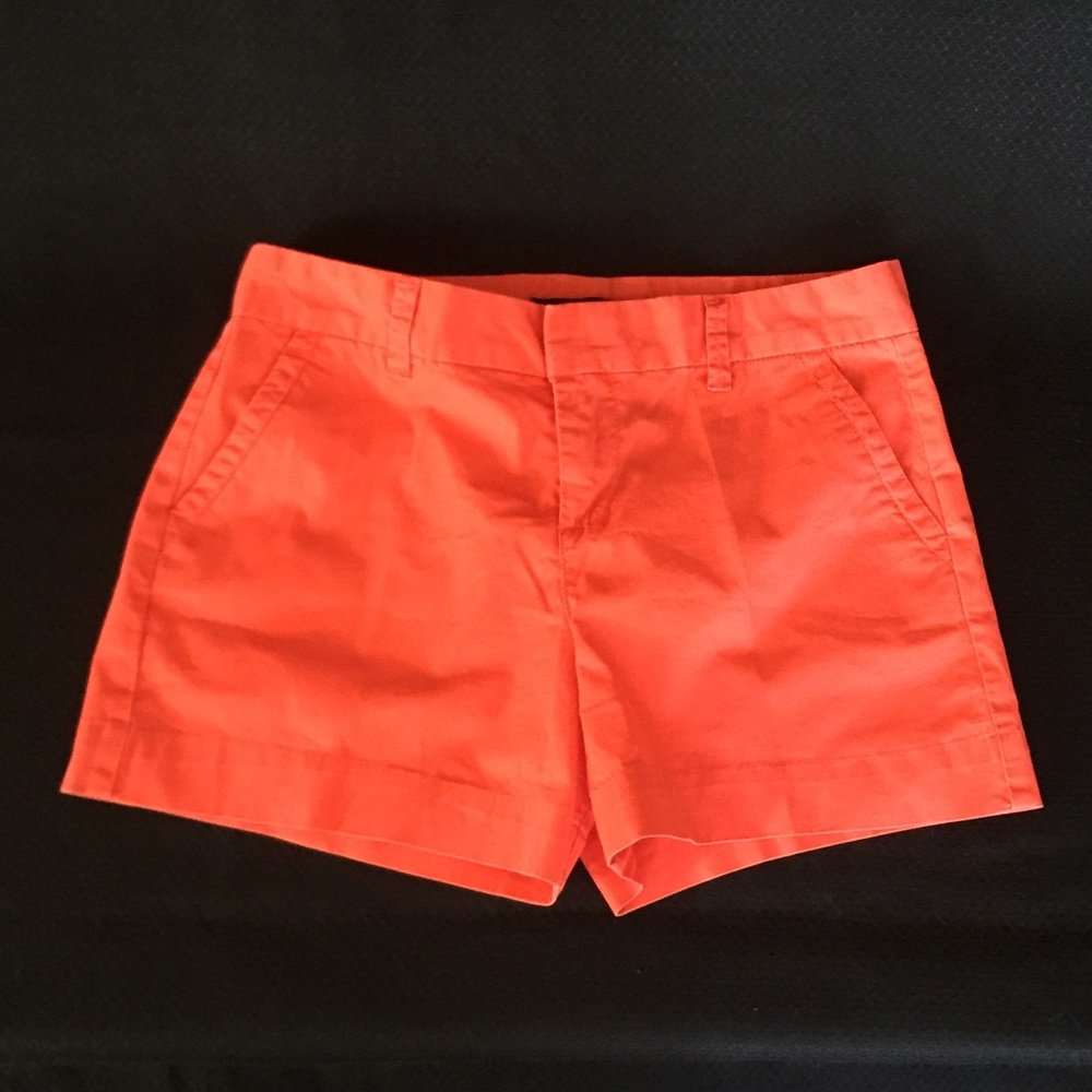 CALVIN KLEIN Poppy/Coral chino shorts.  Sz 4. EUC